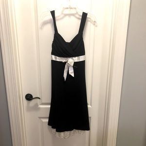 Black Cocktail dress with white trim